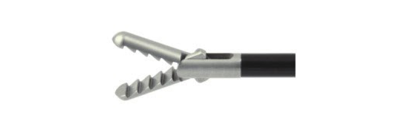 Fixation grasping forceps,serrated